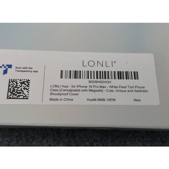 Case for iPhone 16 Pro Max. Lonli. White Pearl Tort Cover. Shiny. Magnetic - Picture 10 of 11